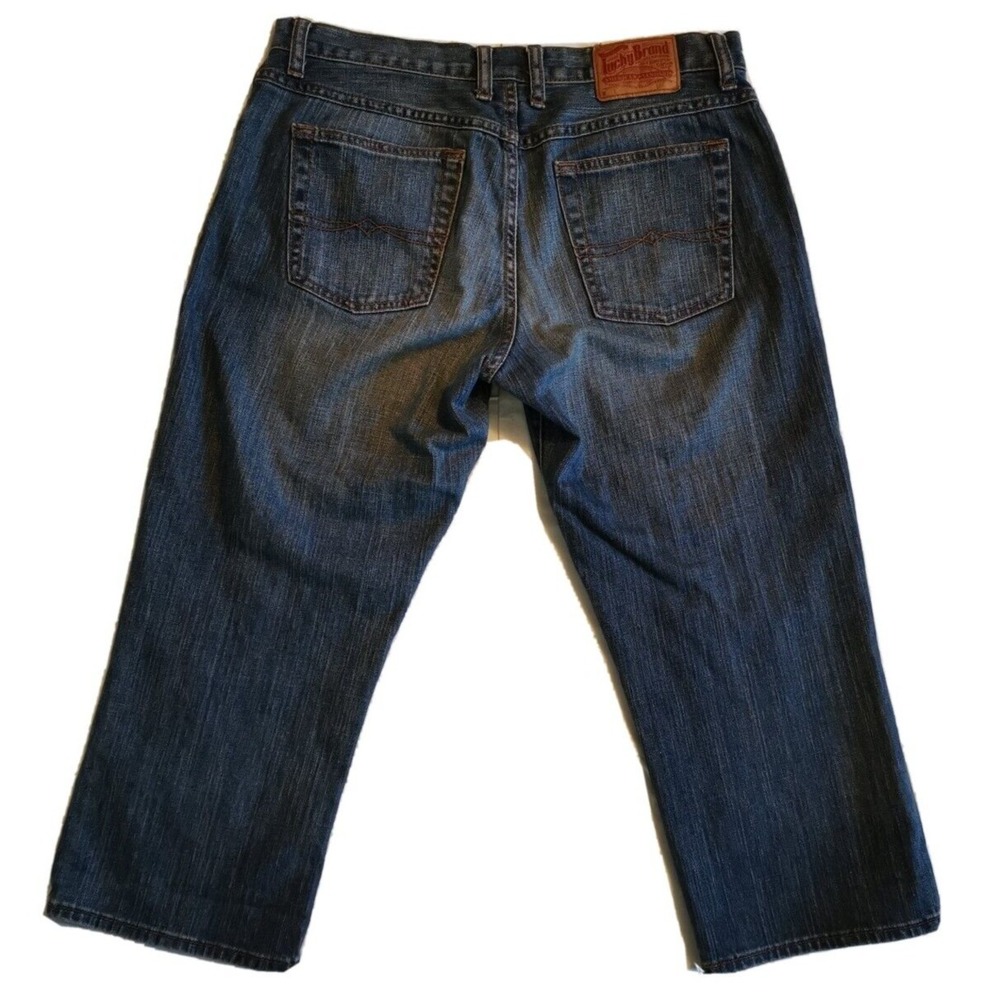LUCKY‎ BRAND Capri DUNGAREES Women's JEANS Size 10 32x22  Blue